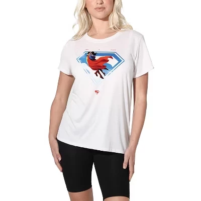 Женская футболка Superman Lois Shield 2025, белая