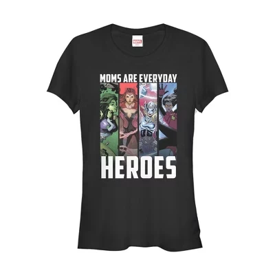 Футболка Juniors Womens Mother's Day Everyday Heroes черного цвета