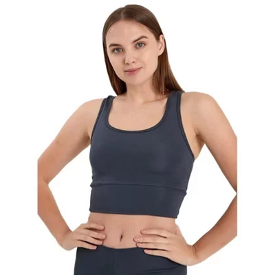 Женский спортивный топ-бра Wear Sierra без косточек, темно‑серый
