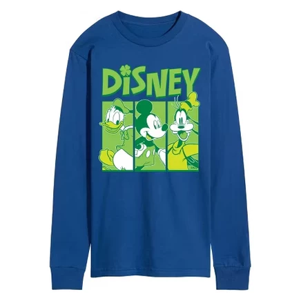 Мужская футболка Disney Grid Shamrock, синяя