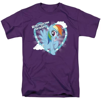 Футболка для взрослых Tv Rainbow Dash фиолетового цвета