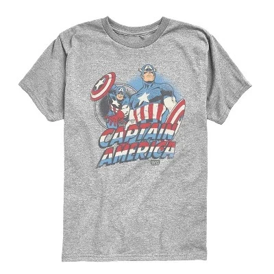 Футболка Athletic Heather с рисунком супергероя пастельных тонов и коротким рукавом
