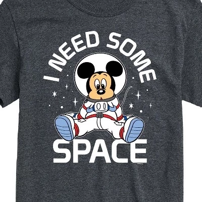 Мужская футболка с коротким рукавом и рисунком I Need Some Space темно-коричневого цвета