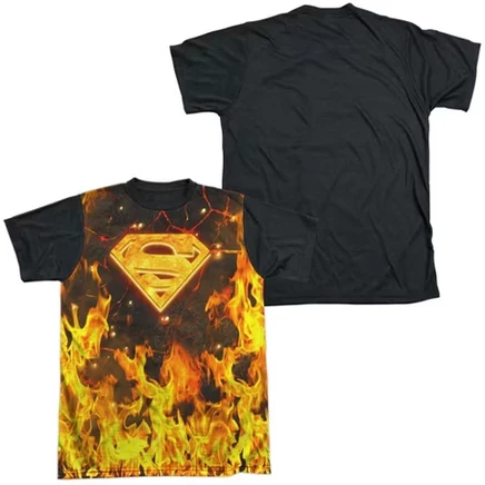 Мужская футболка-костюм Superman Fire Logo, белая
