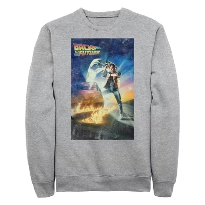 Мужской свитшот Back to the Future Marty McFly, меланж