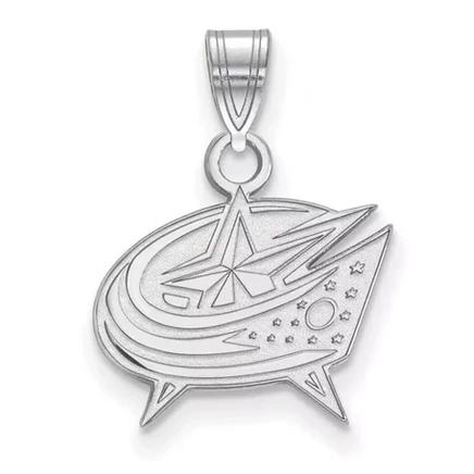 Кулон Black Bow Jewelry Columbus Blue Jackets из серебра