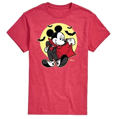 Мужская футболка Disney Vampire Mickey с принтом, красная