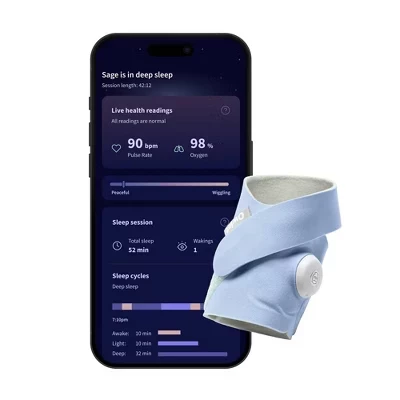 Монитор сна Owlet Dream Sock, умный, голубой туман