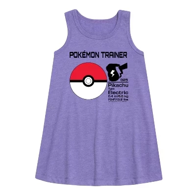 Платье для девочек Pokemon Pokeball Trainer, фиолетовое