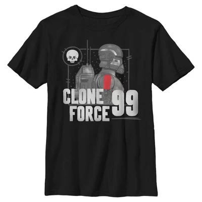 Футболка Boy's : The Bad Batch Clone Force 99 для мальчиков, черная