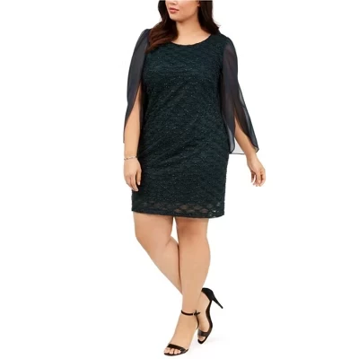Женское платье Connected Apparel, зеленое