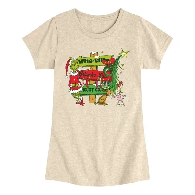Приталенная футболка с коротким рукавом и рисунком Grinch Directions birch