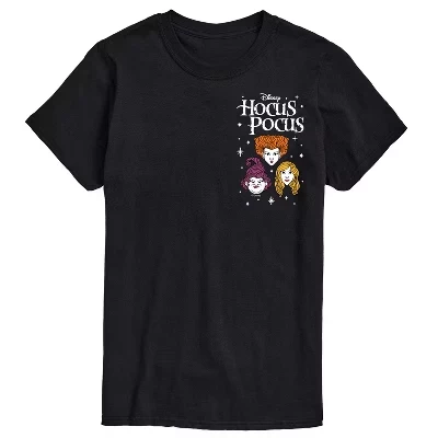 Мужская футболка Hocus Pocus Witches с принтом, черная