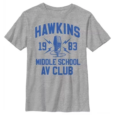 Мужская футболка Hawkins AV Club 1983 года выпуска athletic heather
