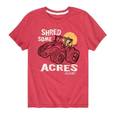 Красная футболка с коротким рукавом и рисунком Shred Some Acres