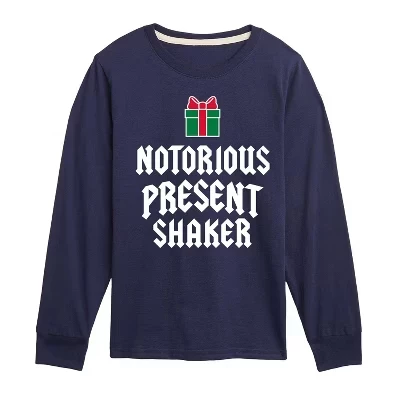Рождественская футболка с длинным рукавом Notorious Present Shaker с графическим рисунком