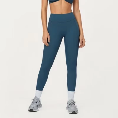 Женские легинсы Anna-Kaci Active с карманами, бирюзовые