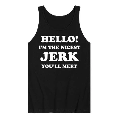 Мужская майка Instant Message Nicest Jerk, черная