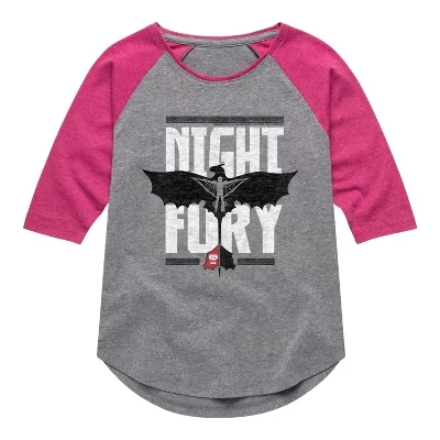 Футболка Night Fury Flight Shirt с регланом и графическим принтом 