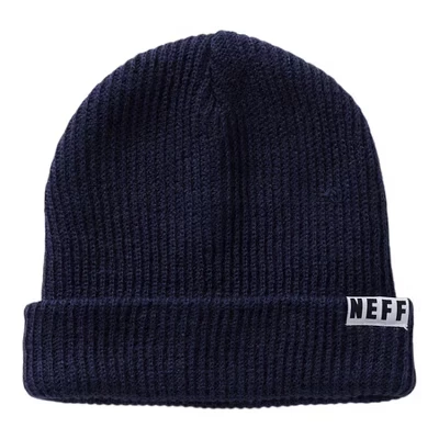 Шапочка унисекс NEFF Fold Beanie синего цвета