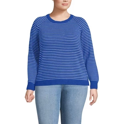 Женский свитер Lands End Drifter, жаккард, белый