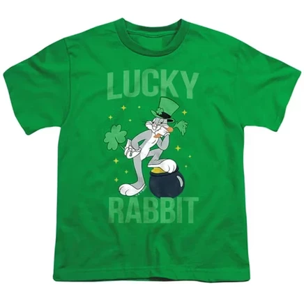 Детская футболка Looney Tunes с Багзом Банни, зеленая