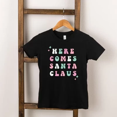 Детская футболка The Juniper Shop «Санта-Клаус», чёрная