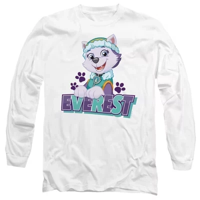 Мужская футболка Paw Patrol Everest с длинным рукавом белого цвета