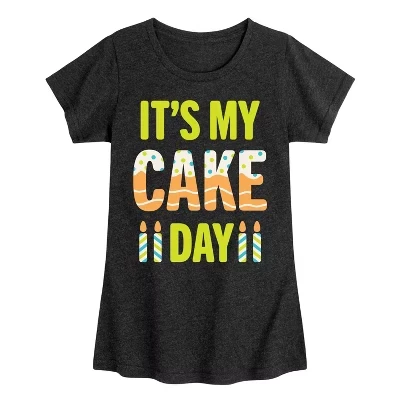 Приталенная футболка с коротким рукавом и рисунком Its My Cake Day