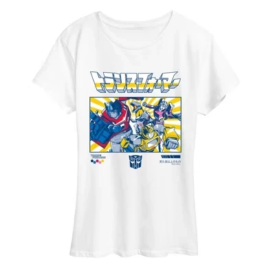 Женская футболка Transformers Katakana Autobots, белая
