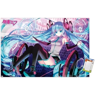 Постер Trends International Hatsune Miku, белый