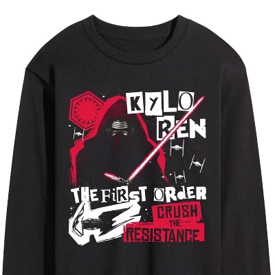 Мужской лонгслив Star Wars Kylo Ren Zine, черный