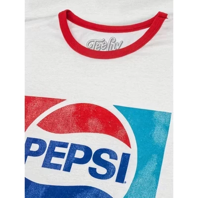 Футболка Pepsi Ringer белая/красная