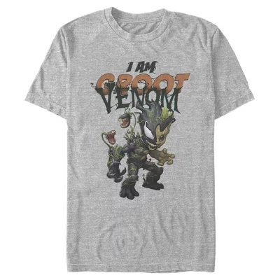 Мужская футболка I Am Groot Infected Venom athletic heather