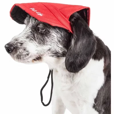Шапка для собак Pet Life Cap-Tivating L, черно-красная
