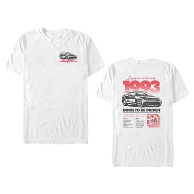 Мужская футболка Toyota Supra Turbo, белая