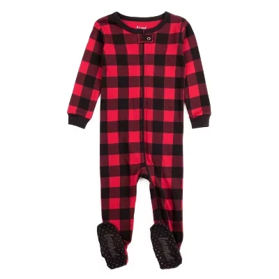 Leveret Cotton Kids Footed Pajamas Buffalo Plaid - Buffalo Check Pajamas multicolor (3)