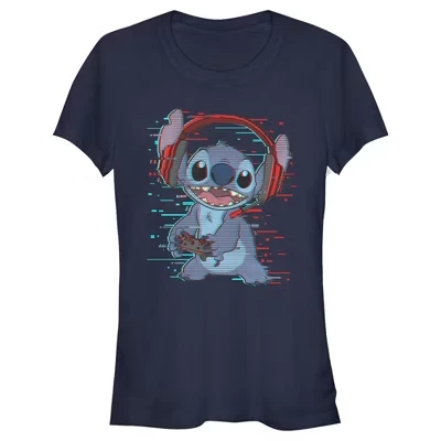 Женская футболка Lilo & Stitch Gamer, синяя