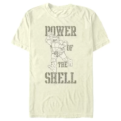 Мужская футболка Raphael Power of the Shell бежевого цвета