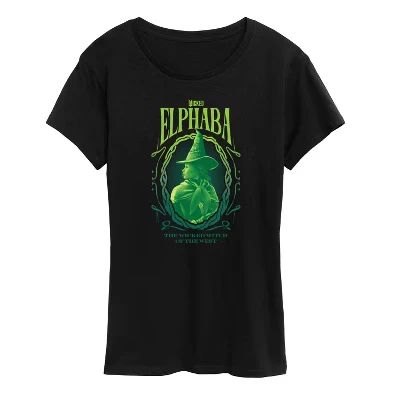 Женская футболка Wicked Elphaba, черная