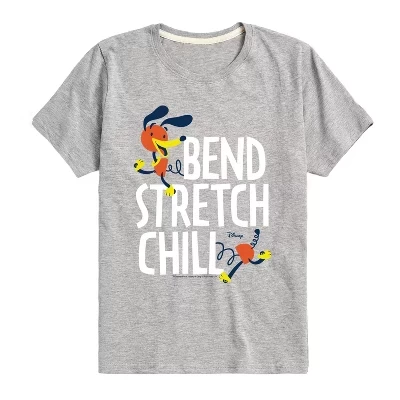 Облегающая футболка с принтом Dog Bend Stretch Chill с коротким рукавом athletic heather