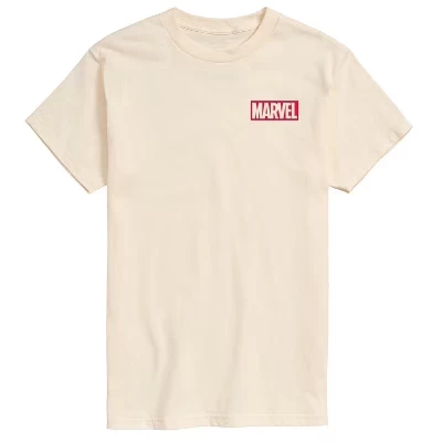 Мужская футболка Make Mine Marvel с коротким рукавом и графическим принтом кремового цвета