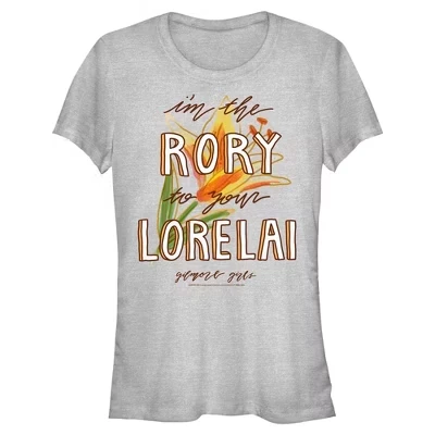 Женская футболка Your Lorelai с оранжевым цветком для юниорок