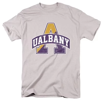 Мужская футболка NCAA Albany, серебристая