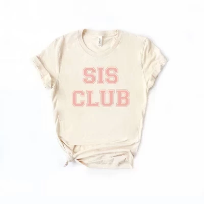 Кремовая футболка с коротким рукавом для девочек Sis Club Girls
