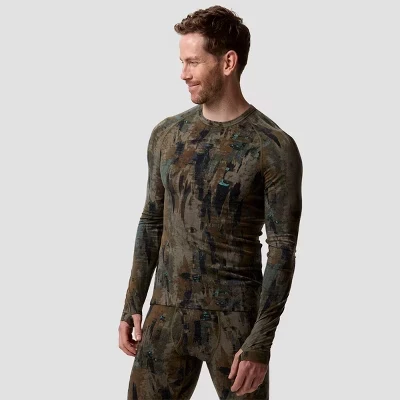 , Топ Cedars RWS Merino Lt-Wt Baselayer Crew Top - мужской камуфляжный принт в виде маечки
