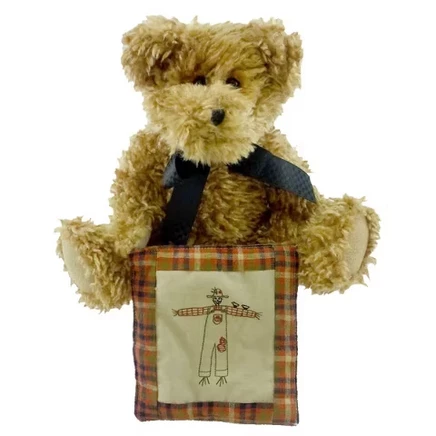 10,0-дюймовый осенний плюшевый медведь/животное Abner Harvestbeary, осеннее пугало (1 шт.)