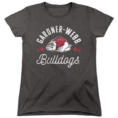 Женская футболка Gardner Webb University Bulldogs цвета древесного угля
