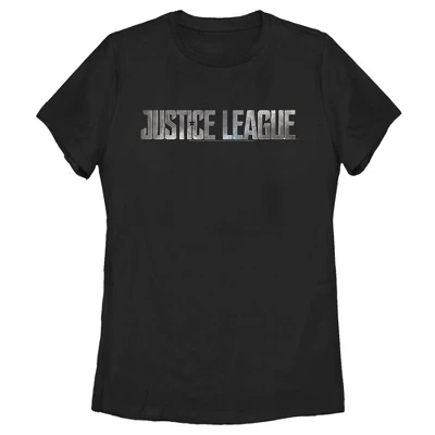 Женская футболка с логотипом Zack Snyder Justice League Small Stone, черная