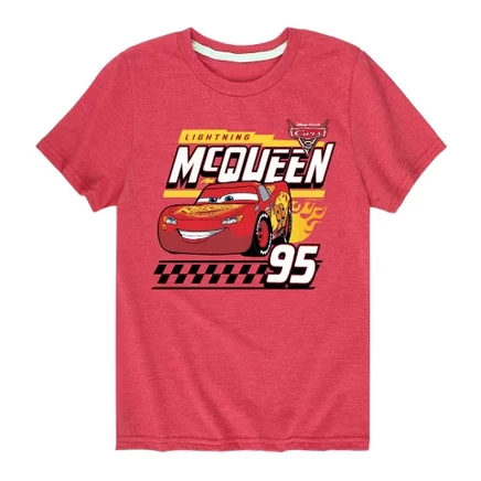 Футболка для мальчиков Cars McQueen, красная